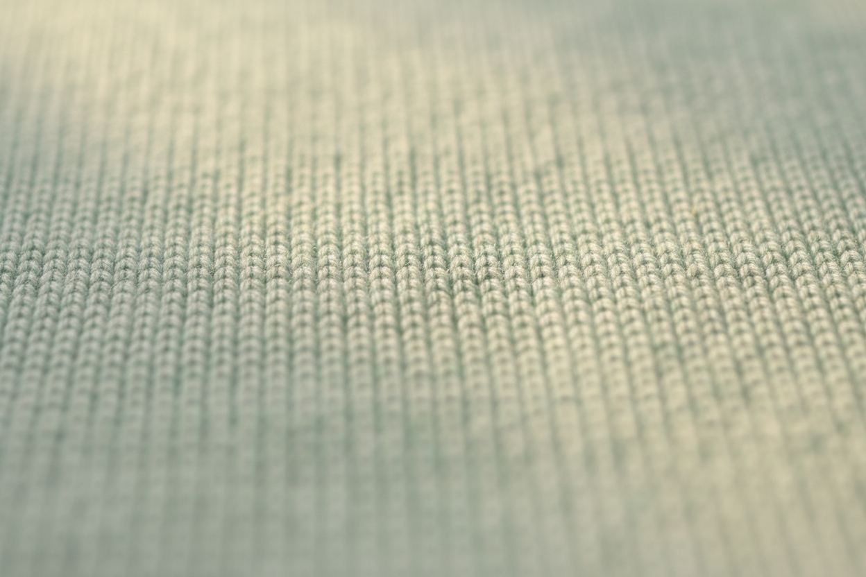 Close-up texture of combed cotton interlock fabric for baby clothes